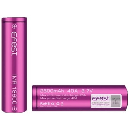 BATÉRIA EFEST TYP 18650 3500MAH 20A