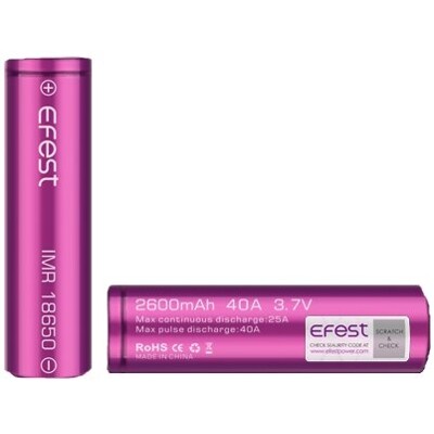 BATÉRIA EFEST TYP 18650 3500MAH 20A